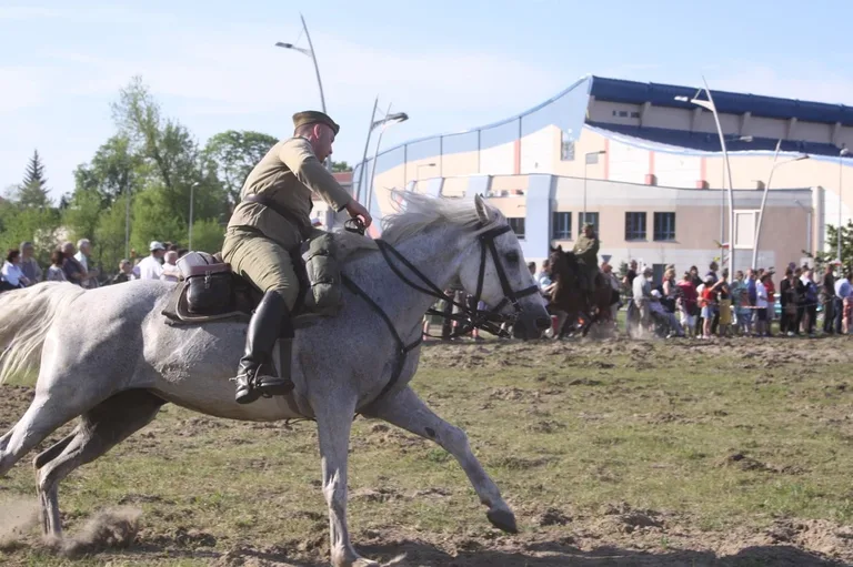 Pokazy jeździeckie kawalerzystów (zdjęcia)
