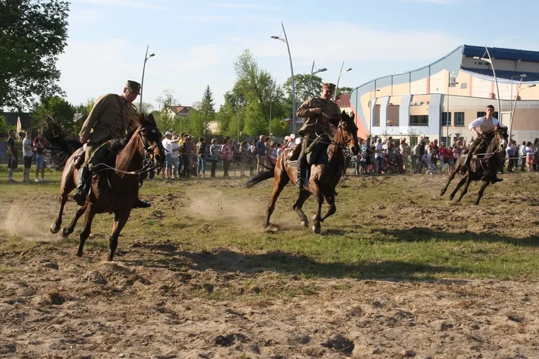 Pokazy jeździeckie kawalerzystów (zdjęcia)