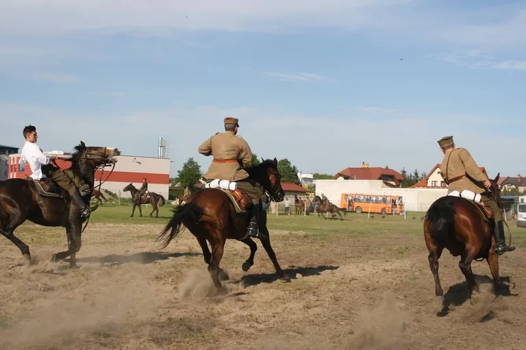 Pokazy jeździeckie kawalerzystów (zdjęcia)