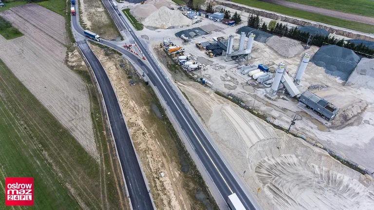 Zdjęcia lotnicze z budowy drogi S8