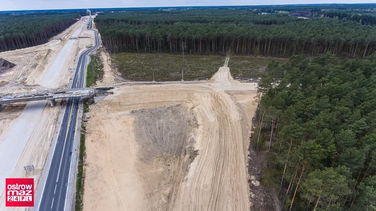 Zdjęcia lotnicze z budowy drogi S8