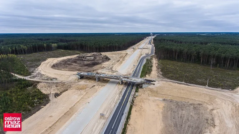 Zdjęcia lotnicze z budowy drogi S8