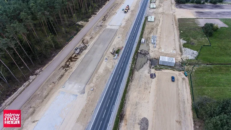 Zdjęcia lotnicze z budowy drogi S8