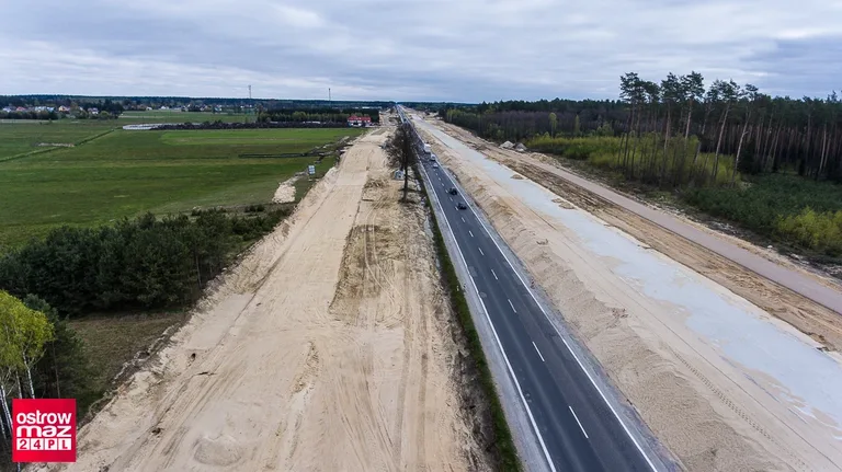Zdjęcia lotnicze z budowy drogi S8