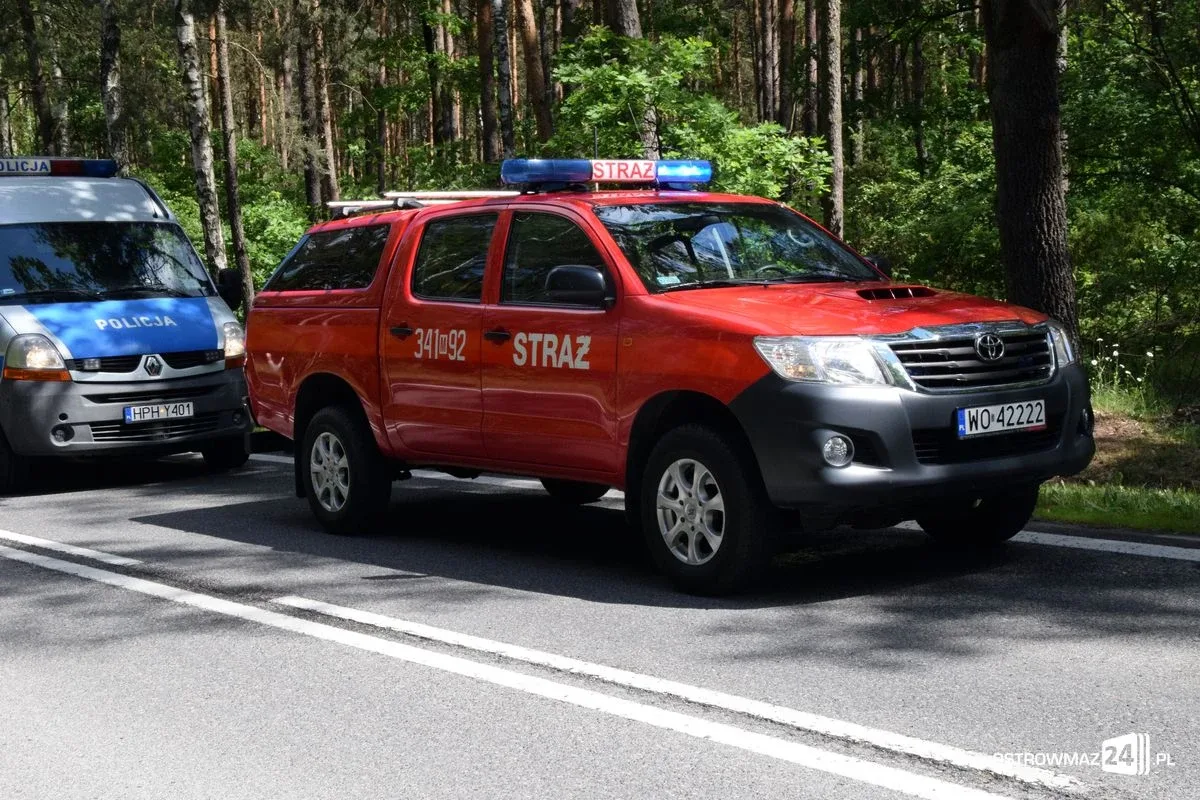 Zderzenie fiata z kią na trasie Ostrów Mazowiecka-Ostrołęka (zdjęcia)