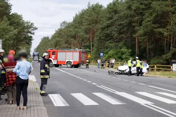 Śmiertelny wypadek na drodze krajowej nr 60 (zdjęcia)