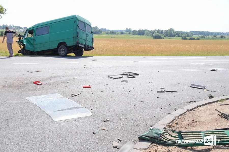 Czołówka na dk nr 60. Sprawcą mieszkaniec powiatu ostrowskiego (zdjęcia)