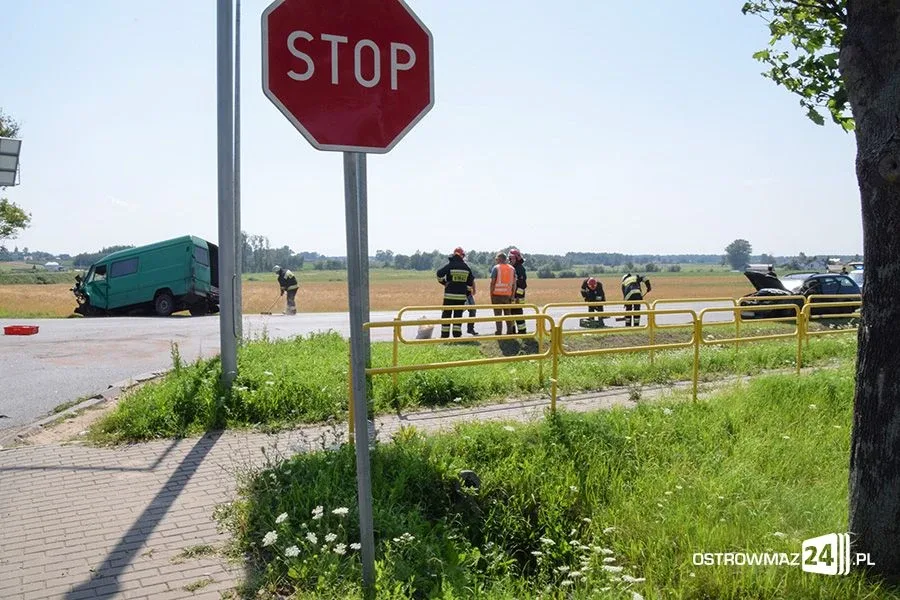 Czołówka na dk nr 60. Sprawcą mieszkaniec powiatu ostrowskiego (zdjęcia)