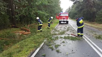 Wichura nad powiatem. Interweniowali strażacy (zdjęcia)