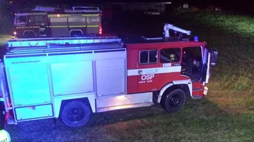 Spłonęła stodoła w Kalinowie (zdjęcia)