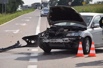 Wypadek na trasie Ostrów Mazowiecka - Łomża. Kilkukilometrowy korek (zdjęcia)