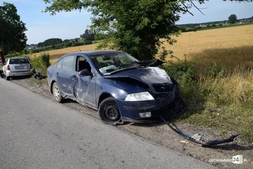Kolejne wymuszenie pierwszeństwa na trasie Ostrów Mazowiecka - Różan (zdjęcia)
