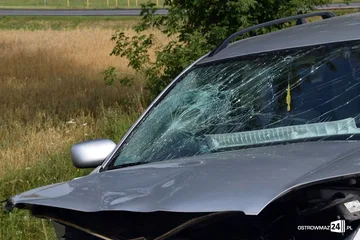 Kolejne wymuszenie pierwszeństwa na trasie Ostrów Mazowiecka - Różan (zdjęcia)