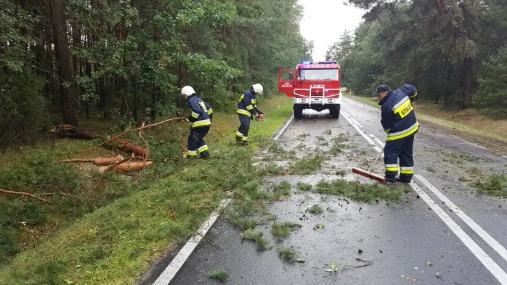 Wichura nad powiatem. Interweniowali strażacy (zdjęcia)