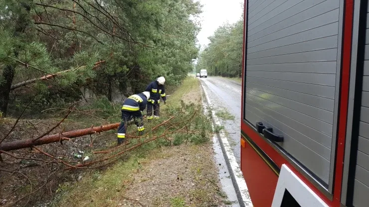 Wichura nad powiatem. Interweniowali strażacy (zdjęcia)
