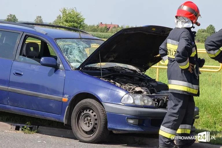 Czołówka na dk nr 60. Sprawcą mieszkaniec powiatu ostrowskiego (zdjęcia)