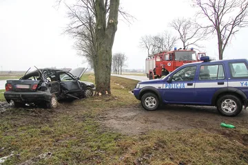 26-latek z powiatu ostrowskiego zakończył jazdę na drzewie (zdjęcia)