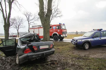 26-latek z powiatu ostrowskiego zakończył jazdę na drzewie (zdjęcia)