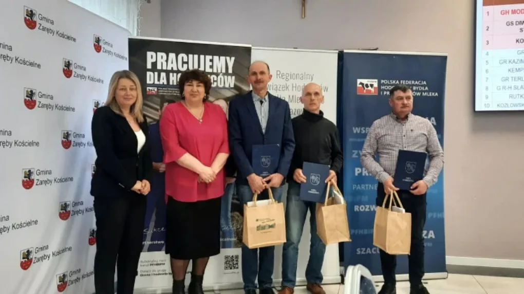 Najlepsi hodowcy bydła mlecznego z powiatu ostrowskiego nagrodzeni
