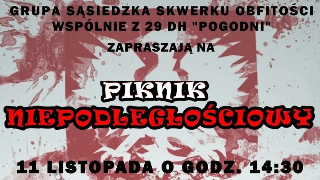 Piknik niepodległościowy na "Skwerku obfitości"