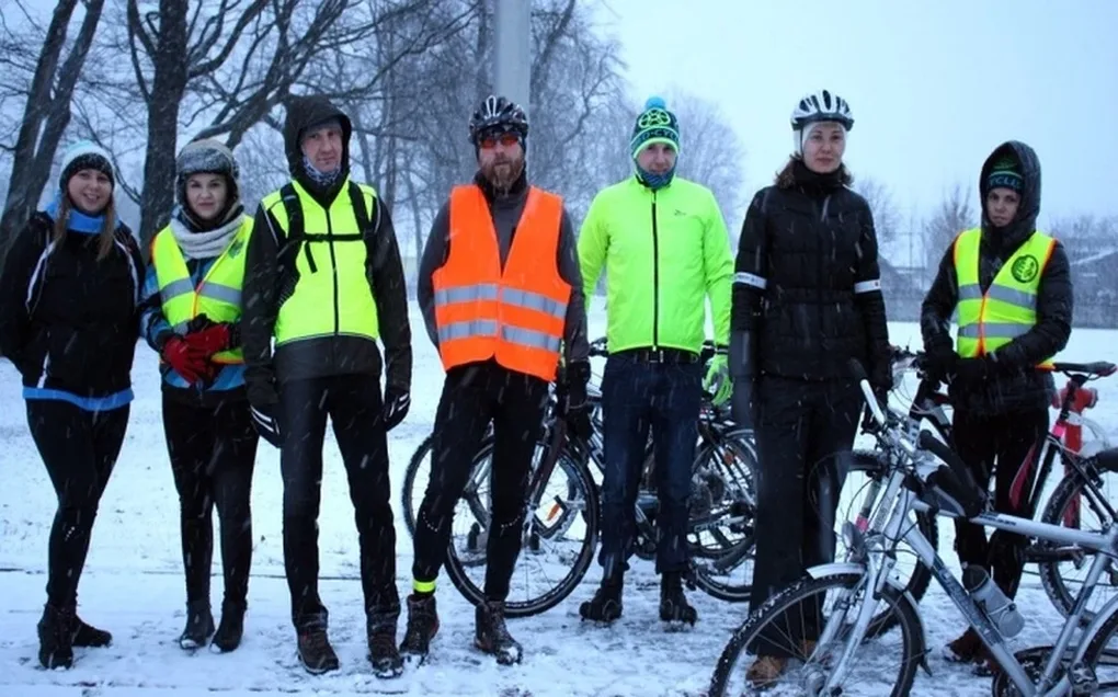 Rowerzystom OMK nie straszna żadna pogoda (zdjęcia)