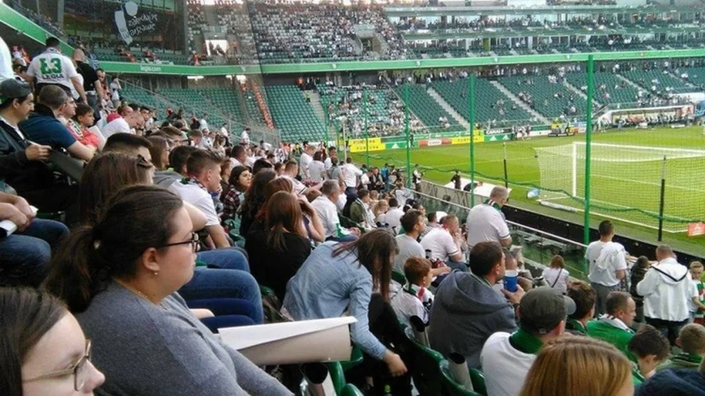 Uczniowie Ekonomika na meczu Legii