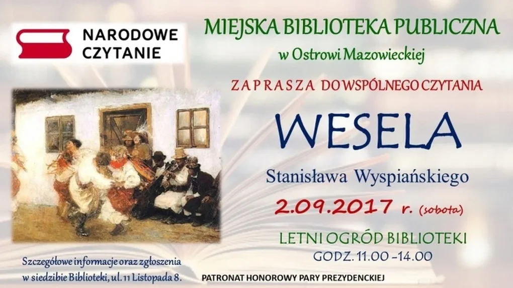 Ostrów Mazowiecka włączy się w "Narodowe czytanie"