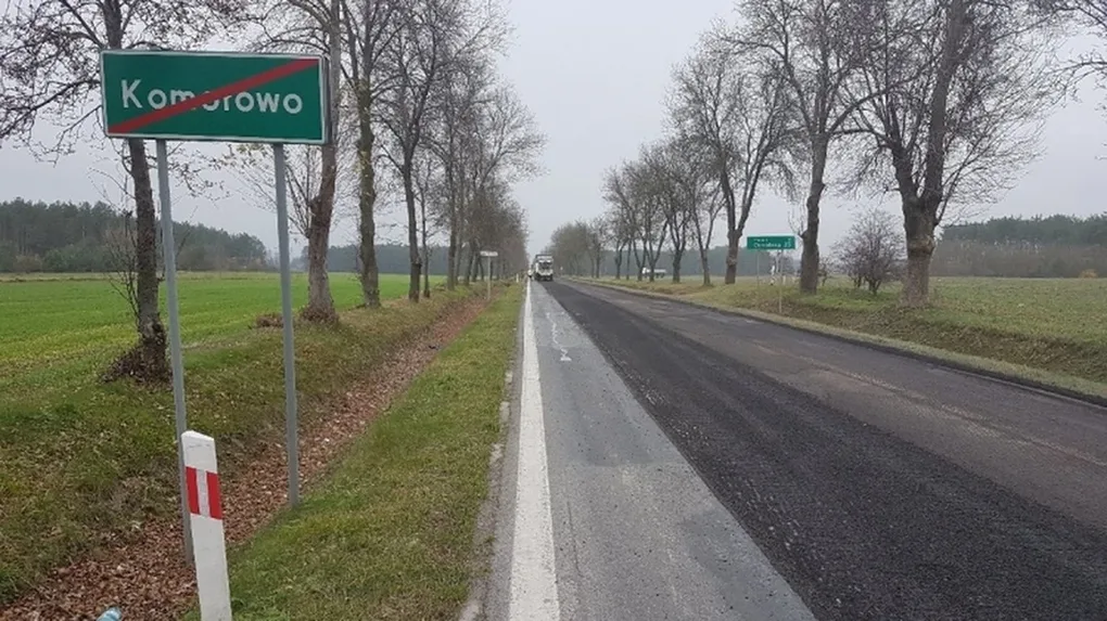 Trwa remont drogi wojewódzkiej nr 627 na odcinku Komorowo-Stok