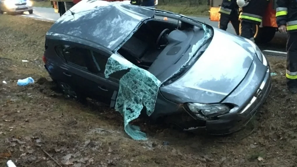 Poważny wypadek na trasie Brok - Poręba (aktualizacja)