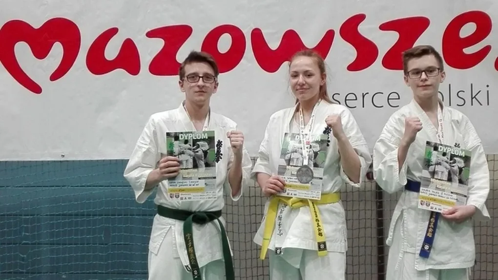 Komplet medali brokowskich karateków na Mistrzostwach Mazowsza (zdjęcia)