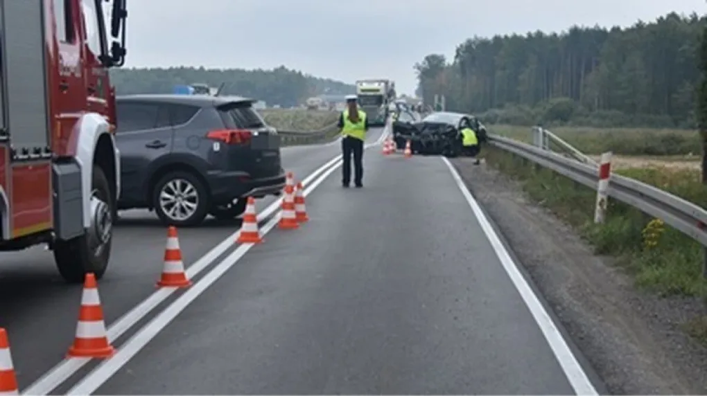 Wypadek na przebudowywanym odcinku krajowej "ósemki"