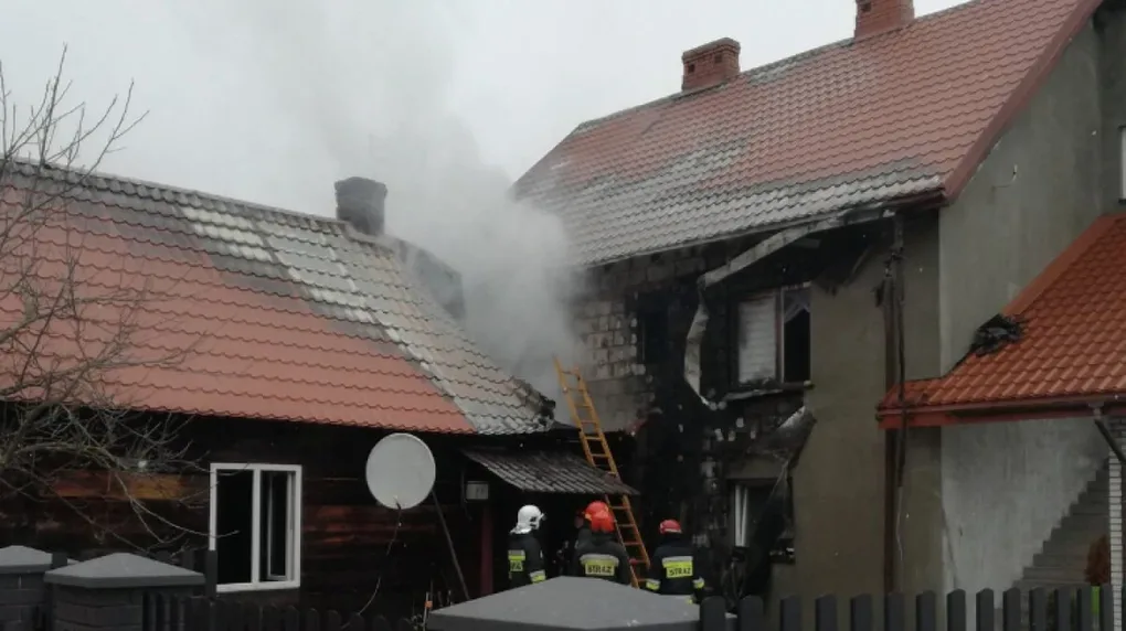Pożar dwóch budynków mieszkalnych w Starej Osuchowej (zdjęcia)