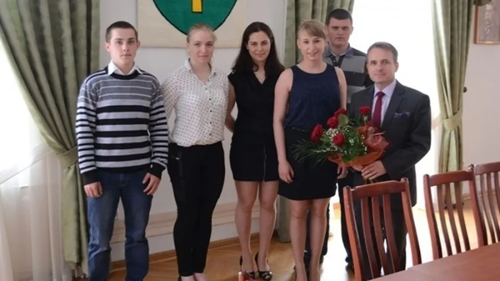 Ciężarowcy z wizytą u burmistrza (zdjęcia)