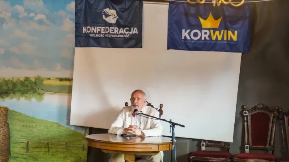 Janusz Korwin-Mikke w Ostrowi Mazowieckiej (zdjęcia, wideo)