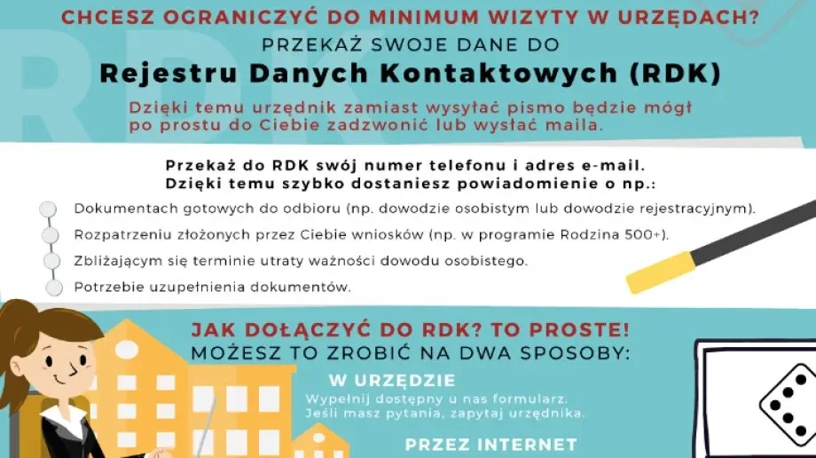 Nie chcesz czekać w kolejce w urzędach? Zapisz się do RDK 