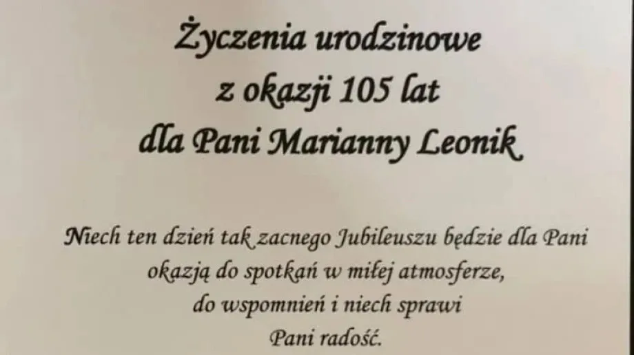 105 urodziny mieszkanki powiatu ostrowskiego