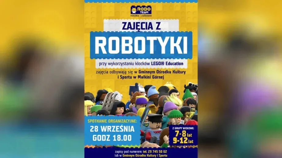Robotyka i zajęcia teatralne w małkińskim GOKiS 