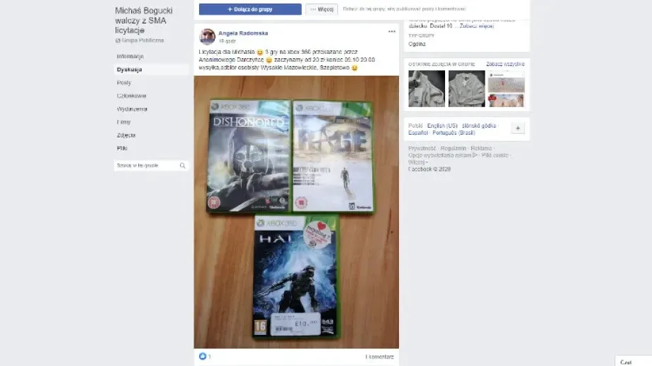 Weź udział w licytacji i wesprzyj Michała Boguckiego