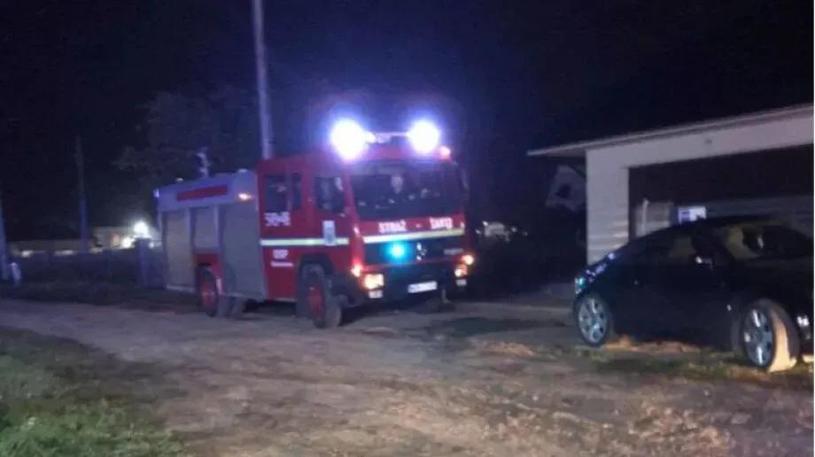 Pożar domu na ulicy Tęczowej (zdjęcia)
