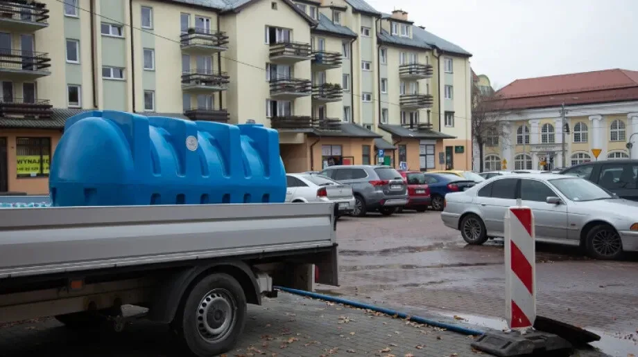 Beczkowóz z wodą dla mieszkańców