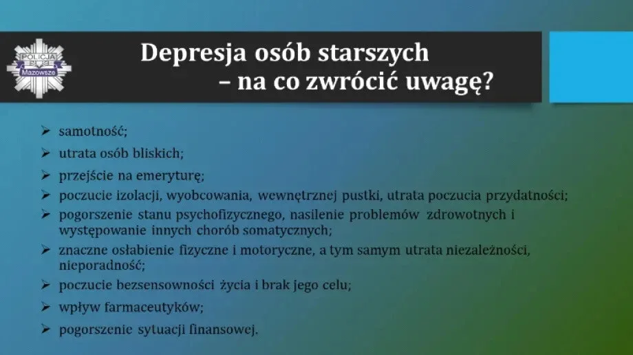 Policja radzi jak zapobiegać zaginięciom osób starszych