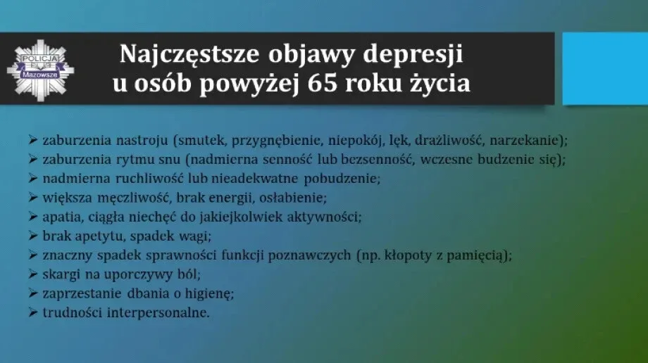 Policja radzi jak zapobiegać zaginięciom osób starszych