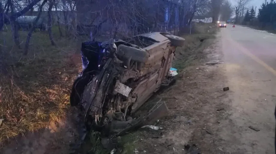 Wypadek w Ołowskich (zdjęcia)