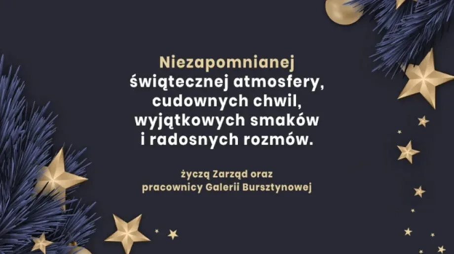 Życzenia Świąteczne od Galerii Bursztynowej