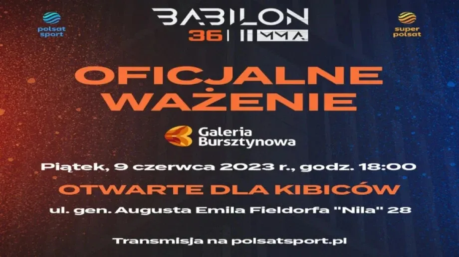 Babilon MMA 36 w Ostrołęce. Piątkowe ważenie otwarte dla fanów! Konkurs!