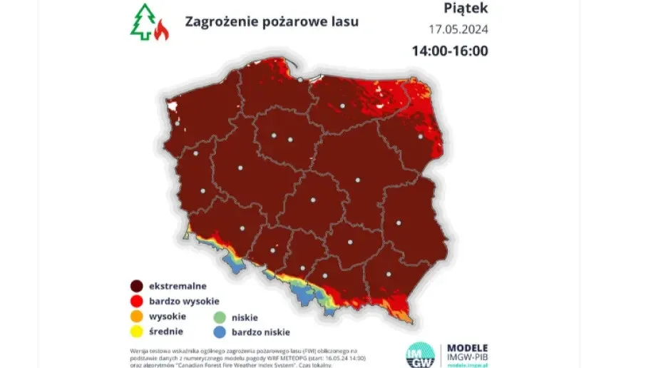 Wysokie zagrożenie pożarowe w powiecie ostrowskim
