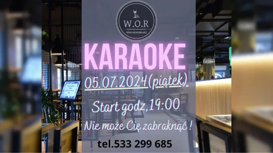 Zapraszamy na Karaoke w Restauracji W.O.R!