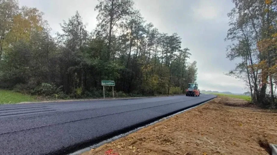Droga 2624W w budowie. Pierwsze efekty są już widoczne
