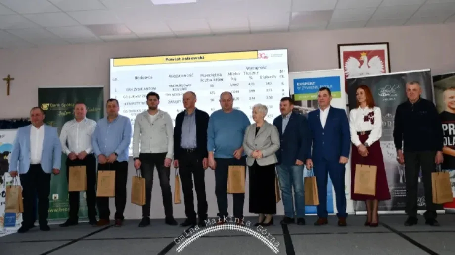 Najlepsi hodowcy bydła mlecznego z Gminy Małkinia Górna nagrodzeni! (zdjęcia)