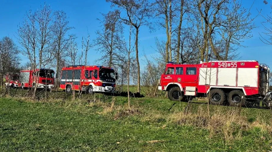 Wypadek w miejscowości Drewnowo-Ziemaki. Na miejscu był śmigłowiec LPR (aktualizacja, zdjęcia)